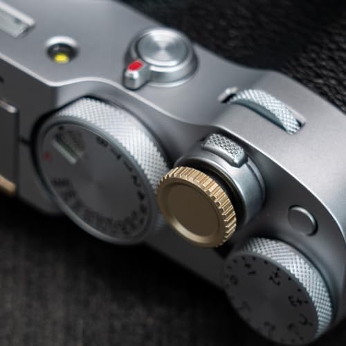 Camera Soft Release Button, 13mm Brass Screw-in Shutter Button, Brass - Image 3