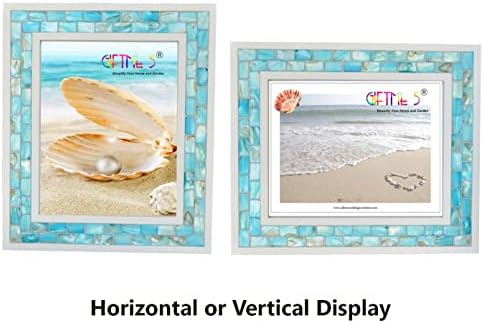 Beach Picture Frame 8x10 Blue,Mother of Pearl Picture Frame,1pc - Image 2