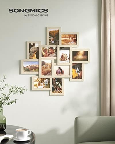 SONGMICS 12-Pack 4 x 6 Collage Picture Frames with Glass Front - Image 2
