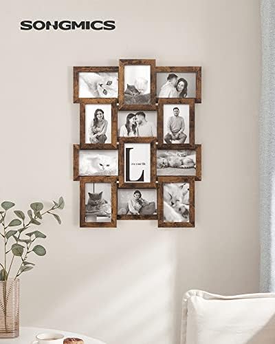 SONGMICS Collage Picture Frames, 4 x 6 for Wall Decor, Set of 12 - Image 2