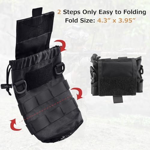 Azarxis Molle Pouches, Tactical Compact EDC Small Utility Pouch Waist Bags Sundries Storage Admin Organize Gear Gadget for Military Backpack - Image 5