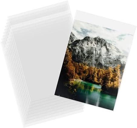 AUEAR 11"x14" Clear Plastic Sleeves Storage Bags for Art,Pictures, 100 Pack by AUEAR