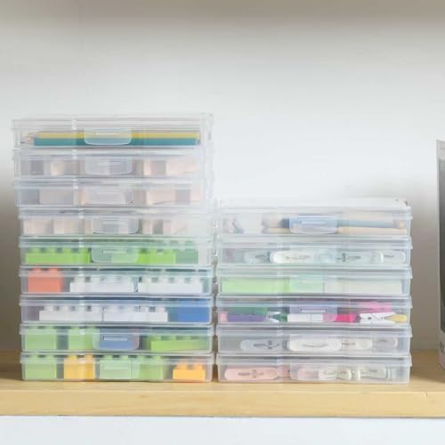 novelinks 24 Pack 5"x7" Clear Photo Storage Boxes and Photo Box Organizers - Image 7