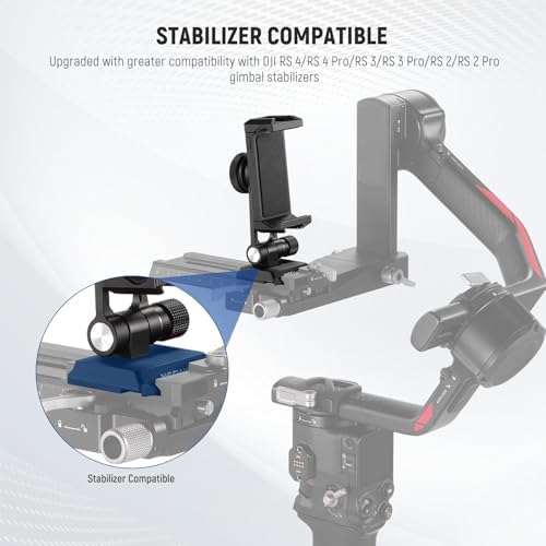 NEEWER Phone Tripod Mount Adapter with Arca Type QR Base, Cold Shoe, SP-18 - Image 5