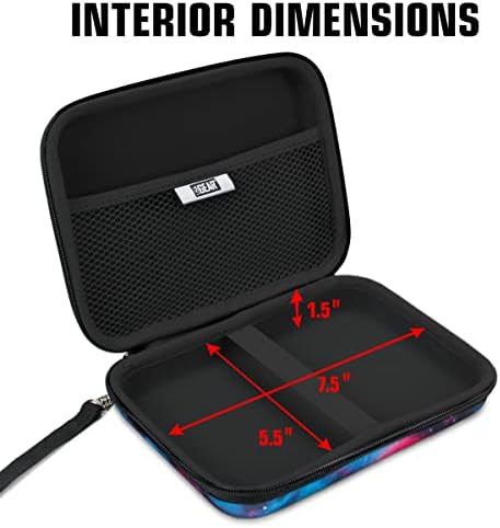 USA Gear 7.5 Inch Camera Field Monitor Card - Hard Shell Portable Camera Monitor with Scratch Resistant Interior Fits FEELWORLD P6XL, FEELWORLD S55 V3, Atomos Shinobi, NEEWER F700 & more (Galaxy) - Image 2