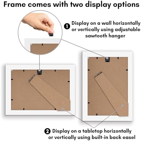 Americanflat 4x6 Picture Frame - Engineered Wood - White - Image 6