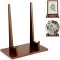 RattanView 1 Pcs Wood Plate Stand for Display 7.8 Inch Plate Holder Display Frame Picture Photo Card Tabletop Decorative Stand by RattanView