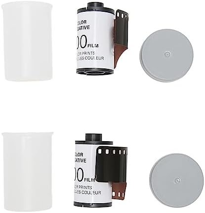 2 Rolls 35mm Camera Color Film ISO 200, High Saturation HD Color Negative Film for 135 Cameras, 8 Exposures per Roll with Storage Cases for Portraits and Action by Unknown