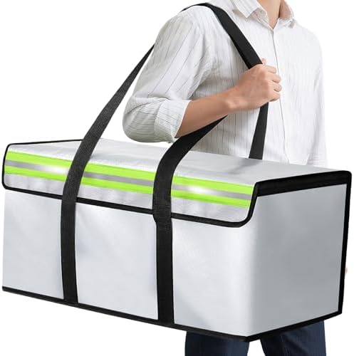 Large Fireproof Document Bag for Home Safe Storage, 24 x 12 x 12in, Grey by Amerbro
