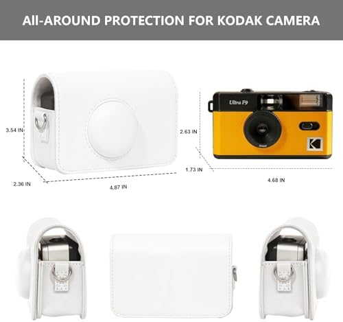 Camera Case for KODAK EKTAR H35 H35N Half Frame Film Camera, White - Image 4