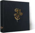 Holoary Photo Album 4x6 200 Photos, 200 Pockets 4”x6” Picture Album, Linen Fabric Cover Big Picture Book for Photos with Writing Area, 4x6 Photo Albums for Family Weddings Travel Memories(Black) by Holoary
