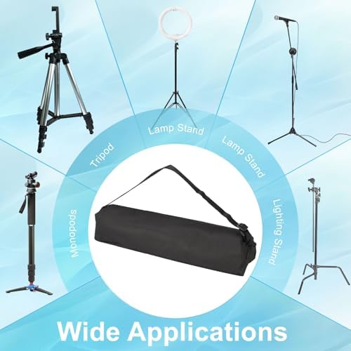 PATIKIL Black 16.93"x3.54" Oxford Cloth Tripod Case with Shoulder Strap, 1Pack, 43 x 9 x 9cm / 16.93"x3.54"x3.54" (L*W*H), Zipper Closure, For Camera Tripods, Light Stands, etc. - Image 5