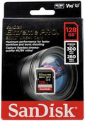 SanDisk 128GB Extreme PRO SDXC UHS-II Memory Card - C10, U3, V90, 8K, 4K, Full HD Video, SD Card - SDSDXDK-128G-GN4IN by Unknown