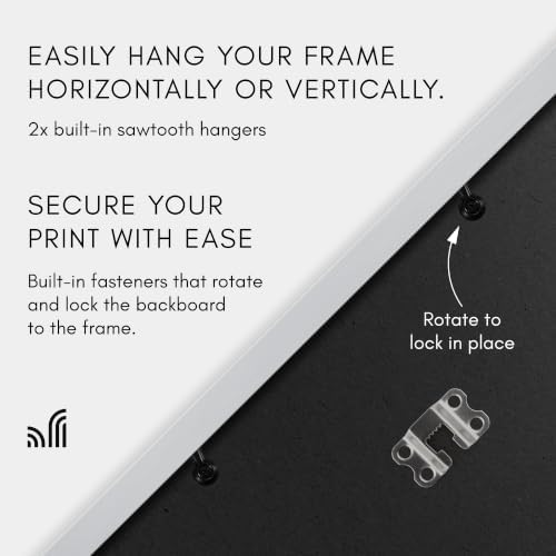 Americanflat 18x24 Poster Frame - Silver Engineered Wood with Polished Plexiglass - Wide Picture Frame for Vertical or Horizontal Wall Display - Epic Collection - Silver - Image 3