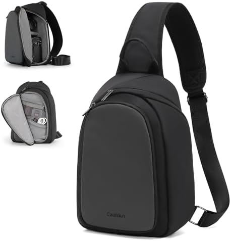 Cwatcun Camera Sling Bag Small, DSLR/SLR/Mirrorless Compact Camera Bag by FocusonCameraBag
