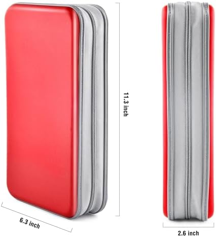 96‑Capacity Hard Plastic CD/DVD Binder for Car, Home & Travel - Image 6