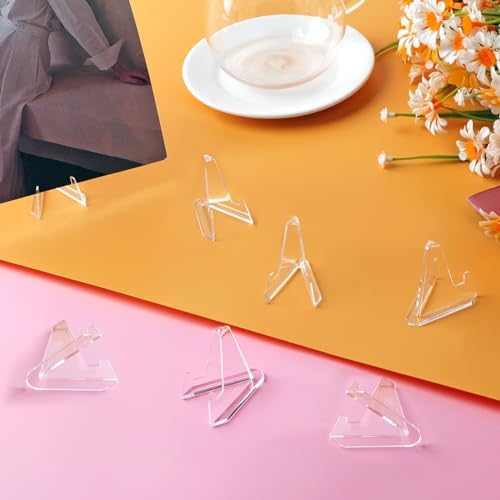NIUBIER Card Display Stand, Arcylic Card Holder, Clear Mini Easel 1.4 in - Image 6