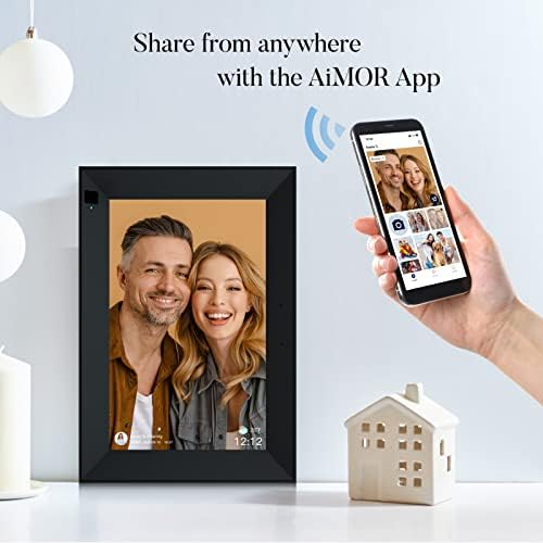 Digital Photo Frame 10.1 Inch WiFi Digital Picture Frame with 1280 * 800 IPS Full HD Touchscreen, Humblestead 32GB WiFi Smart Frame Share Photos and Videos Instantly from Anywhere via AiMOR App - Image 7