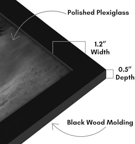 Americanflat 19x28 Poster Frame - Engineered Wood - Black - Image 3