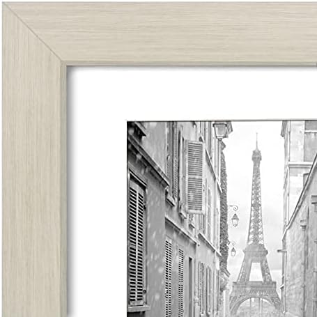Americanflat 9x12 Picture Frame with Shatter-Resistant Glass - Use as 6x8 Frame with Mat or Display 9x12 Photo Without Mat - Signature Collection - Picture Frames for Tabletop and Wall - Light Wood - Image 7