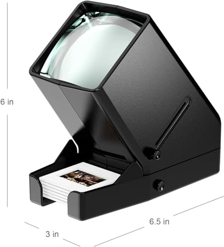DIGITNOW!35mm Slide and Film Viewer, 3X Magnification LED Lighted Illuminated Viewing,USB Powered/Battery Operation-for 35mm Slides & Positive Film Negatives(4AA Batteries Included) - Image 6