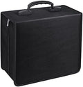 CD/DVD Portable Storage Binder with Handle, 400‑Capacity, (Black) by Bivisen