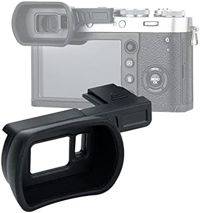 JJC Kiwifotos KE-X100FL Large Soft Silicon Camera Eye Cup Eyepiece for Fuji X100F, X100F Eyecup, X100 F Eye Piece, Hot Shot Eyecup Viewfinder, 46 * 41mm, Eyeglass User, Compatible with Fujfilm X100F by Fotasy