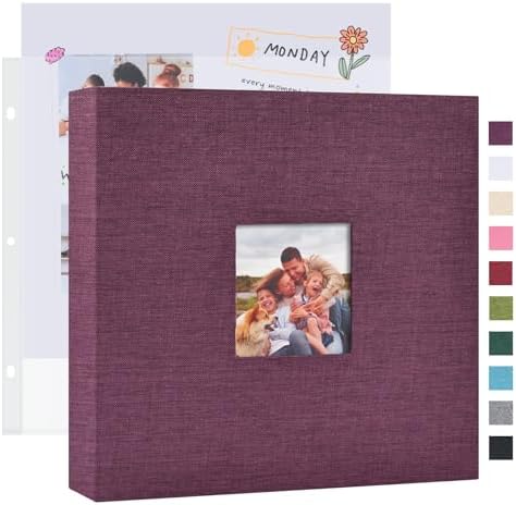 Mublalbum 12x12 Inch 3 Ring DIY Scrapbook Photo Album 40 Pages, Purple by Mublalbum