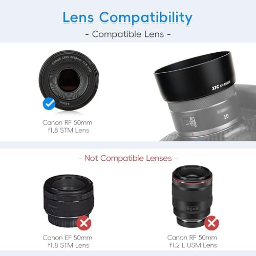 RF 50mm Lens Hood for Canon RF 50mm f/1.8 STM Lens, Replaces Canon ES-65B - Image 3