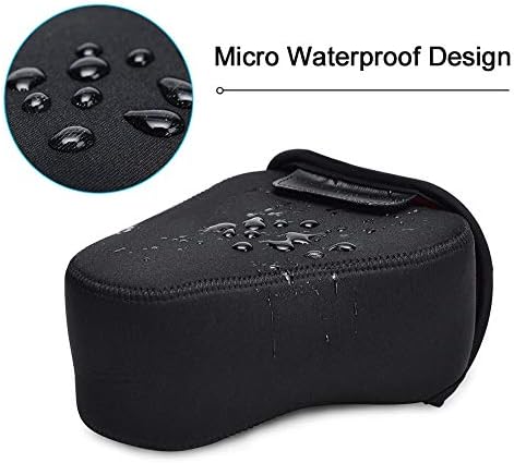 CADeN DSLR SLR Camera Sleeve Case with Neoprene Protection, Compatible for Nikon, Canon, Pentax, Sony and ect...(Large Black)… - Image 4