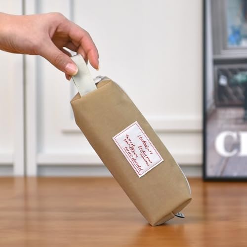 Monolike Archive 247 Block Pencil Case, Sand beige - Pen Pouch, Portable Pencil Bag, Office Pouch case - Image 3