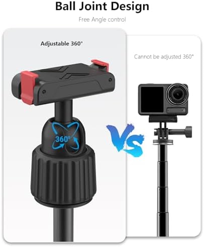 Osmo Action Tripod Stand with Magnetic Quick Release Adapter, 360 Rotation Mini Selfie Stick Extension Rod Handle Grip Monopod for DJI Osmo 360 Osmo Action 5 Pro 4 3 Accessories - Image 2
