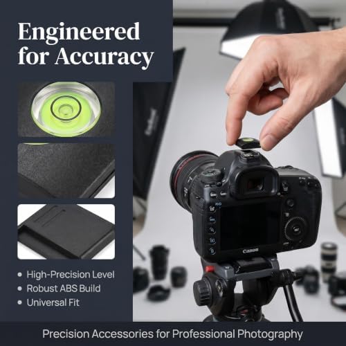 MOBOREST Camera Level Hot Shoe Level Hot Shoe Cover Flashlight Bubble Level Protector for Canon Nikon Panasonic Fujifilm Olympus Pentax Sigma DSLR/SLR/Evil (4+2PCS) - Image 2