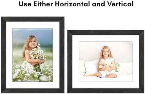 Americanflat 12x15 Picture Frame - Matted to 9x12 - Engineered Wood - Black - Image 4