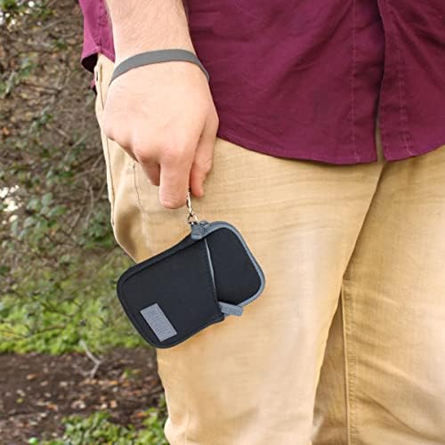 USA Gear Digital Camera Case, Small Camera Pouch Fits Nikon Coolpix AW100, A900, S7000, S6900, S8200, A10, S4300, W300, Compact Neoprene Sleeve, Belt Loop, Wrist Strap, SD Card Pocket (Black) - Image 3