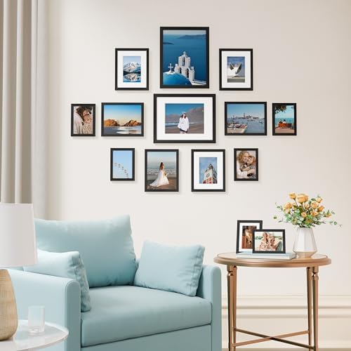 Vittanly 14 Pack Picture Frames Collage Wall Decor, Black - Image 3