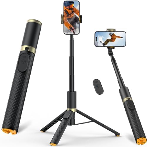 Tripod for iPhone, Selfie Stick with Remote, Stable & Durable Phone Tripod by VIMOSE