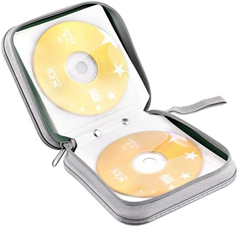 CD/DVD Case Wallet, 48 Capacity, Dark Green, Plastic, Portable Storage Organizer - Image 5