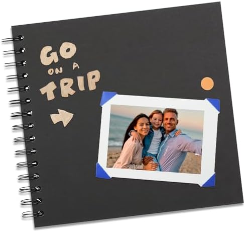 DIY Scrapbook Photo Album,100 Pages,12x12 Inch,Black - Image 3