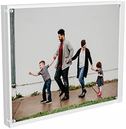 Sezanrpt Acrylic Picture Frames 8x10 Inches, Photo Frame for Love Memories, Family Happiness, Pet Pictures, Stamps Collection, Cash, Specimen Display, Two 8x10 Acrylic Block in 12mm + 12mm by Sezanrpt