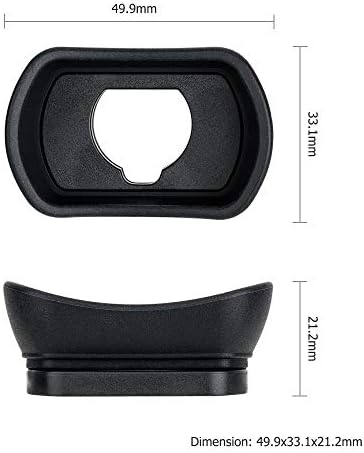 Kiwifotos Long Soft Viewfinder Eyecup Eyepiece for Fuji X-T5 X-T4 X-T3 X-H2 - Image 2