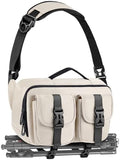 TAAOKA Camera Sling Bag,DSLR Camera Bag with Tripod Holder,Waterproof Camera Shoulder Crossbody Bag for Photographers (Beige) by TAAOKA