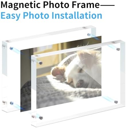 3Pack 4x6 Inch Clean Acrylic Picture Magnetic Frames - Image 3