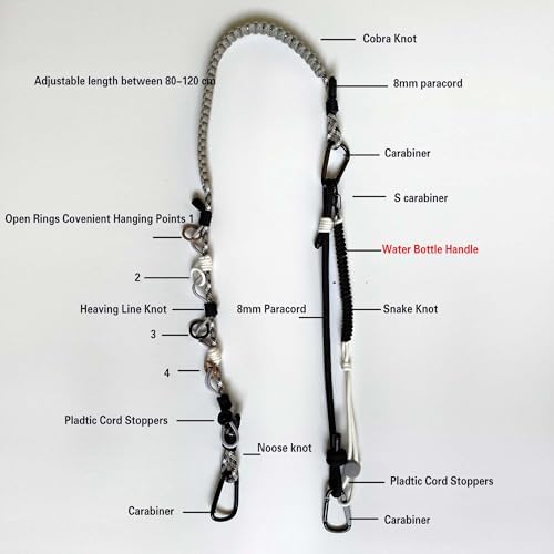 DAOSUN Adjustable Bag Strap Purse Straps Replacement Crossbody, Paracord Rope Heavy Duty Shoulder Straps for Bags Cameras - Image 5