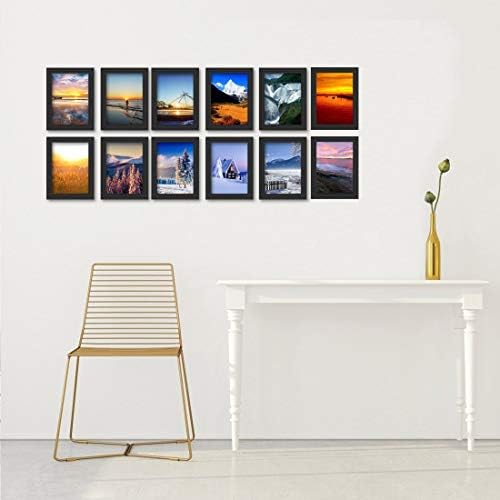 Giftgarden 5x7 Picture Frame Black 5 x 7 Photo Frames Bulk for Wall or Tabletop, 12 Pack - Image 2
