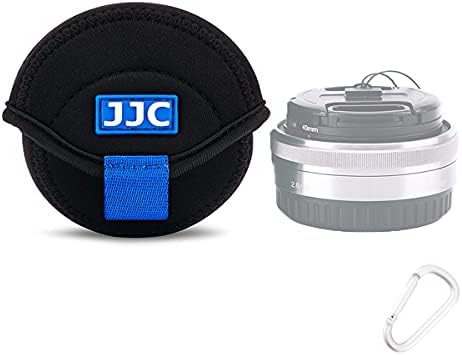 JJC Small Neoprene Camera Lens Pouch Case, Fits Lens up to 2.4 x 1.6inches by JJC