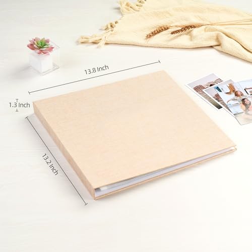 Mublalbum 12x12 Inch 3 Ring DIY Scrapbook Photo Album 40 Pages, Beige - Image 2