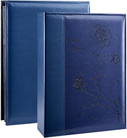 Artmag Photo Album 4x6 300 Photos, Extra Large Capacity Leather Cover Wedding Family Photo Albums Holds 300 Horizontal 4x6 Photos(Blue) by Artmag