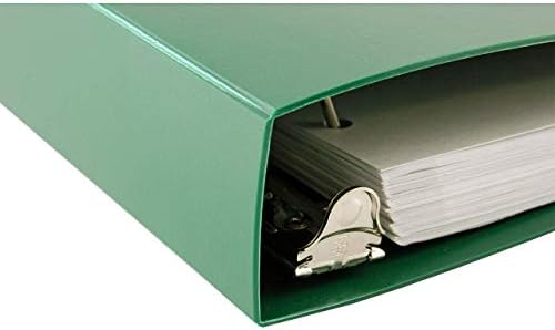 11x17 Binder Poly Panel Featuring a 1.5" Angle-D Ring Green - Image 3
