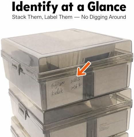 35mm Slide Storage Box, 4 Pack, 400-Slide Capacity - Image 3